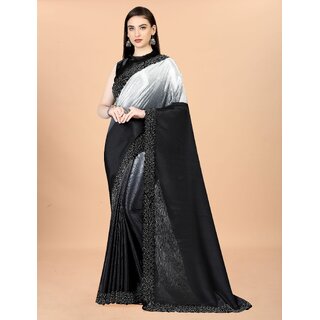 chinon silk saree with blouse