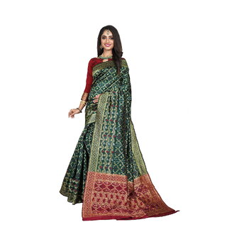 banarasi silk saree with blouse