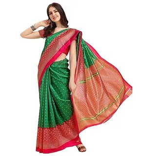 art silk saree with blouse