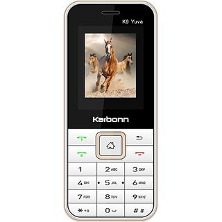 Karbonn K9 Yuvawhite Champagne_237clone - Mobile Phone | Buy online on ZillyBuy