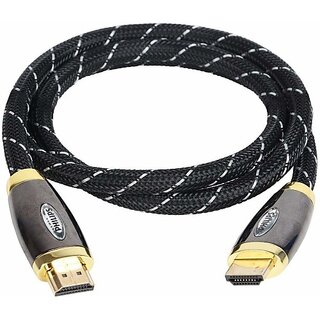 PHILIPS SWV9443 0.9 m HDMI Cable (Compatible with DVD Player, MP3, COMPUTER, Gaming Console, LED TV, Speaker, Black, One Cable)_301clone.