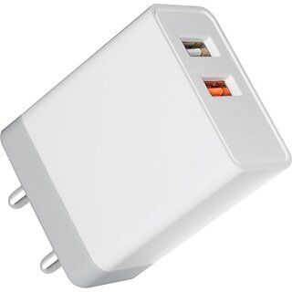 GIONEE GTDPCU30A 15 W 3 A Multiport Mobile Charger with Detachable Cable(White, Cable Included)_411clone.