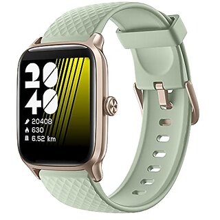 Zebronics Zeb-FIT ME Smart Watch with Heart Rate SpO2 IP68 Waterproof 14 Sport Mode Customizable face Notifications for Calls / Messages app Control and Meditative Breathing(Sea Green)_486clone.
