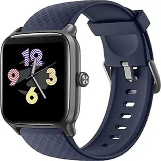 Zebronics Zeb-FIT ME Smart Watch with Heart Rate SpO2 IP68 Waterproof 14 Sport Mode Customizable face Notifications for Calls / Messages app Control and Meditative Breathing(Blue)_485clone.