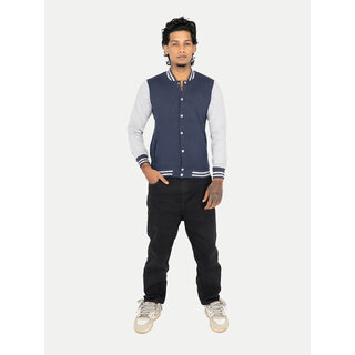 Men White Melange Ribbed Golf Jacket - Jackets & Coats | Buy online on ZillyBuy