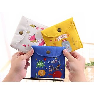 Multicolor Sanitary Pad Pouch - Stylish and Compact Organizer for Menstrual Hygiene Essentials - Handbags | Buy online on ZillyBuy