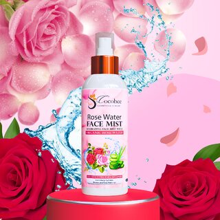 cocobee rose water face mist hydrating face mist with organic rose water