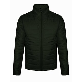 Fashlook Bomber Solid Full Sleeve Green Jacket for Mens - Jackets & Coats | Buy online on ZillyBuy