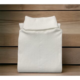 Fashlook Solid Full Sleeve Casual White Sweaters For Mens white XL