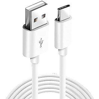 USB to Type C Charging Cable  Ultra fast charging  Sync Data Cable Compatible with All Smartphones (1 Meter, White)
