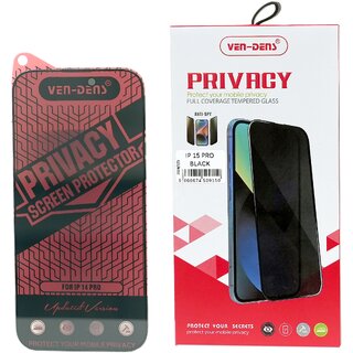 Full Coverage Anti Spy Screen Protector - Privacy Tempered Glass for iP15 Pro