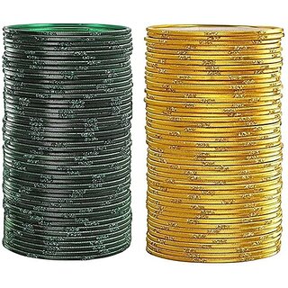 Omsar Jewelry Metal Bangle Set (Pack of 10) - Bangles & Bracelets | Buy online on ZillyBuy