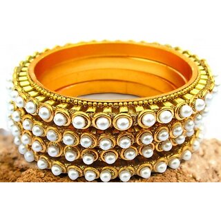 Omsar Jewelry Copper Gold-plated Kada (Pack of 4) - Bangles & Bracelets | Buy online on ZillyBuy
