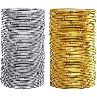 Omsar Jewelry Metal Bangle Set (Pack of 10) - Bangles & Bracelets | Buy online on ZillyBuy