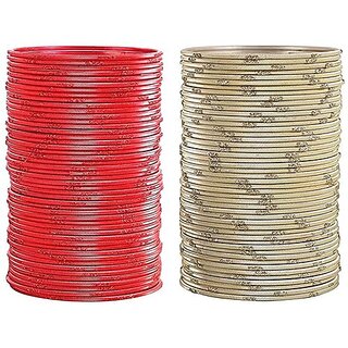 Omsar Jewelry Metal Bangle Set (Pack of 10) - Bangles & Bracelets | Buy online on ZillyBuy