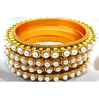 Omsar Jewelry Copper Gold-plated Kada (Pack of 4) - Bangles & Bracelets | Buy online on ZillyBuy