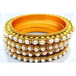 Omsar Jewelry Copper Gold-plated Kada (Pack of 4) - Bangles & Bracelets | Buy online on ZillyBuy
