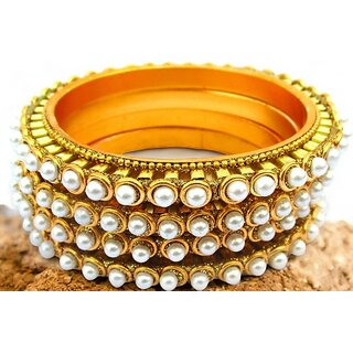 Omsar Jewelry Copper Gold-plated Kada (Pack of 4) - Bangles & Bracelets | Buy online on ZillyBuy