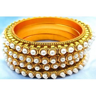 Omsar Jewelry Copper Gold-plated Kada (Pack of 4) - Bangles & Bracelets | Buy online on ZillyBuy