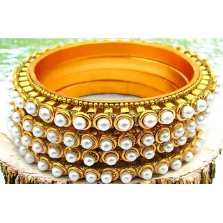 Omsar Jewelry Copper Gold-plated Kada (Pack of 4) - Bangles & Bracelets | Buy online on ZillyBuy
