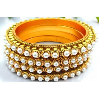 Omsar Jewelry Copper Gold-plated Kada (Pack of 4) - Bangles & Bracelets | Buy online on ZillyBuy