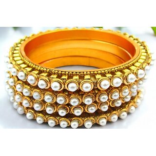 Omsar Jewelry Copper Gold-plated Kada (Pack of 4) - Bangles & Bracelets | Buy online on ZillyBuy