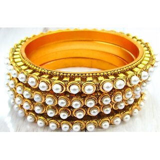 Omsar Jewelry Copper Gold-plated Kada (Pack of 4) - Bangles & Bracelets | Buy online on ZillyBuy