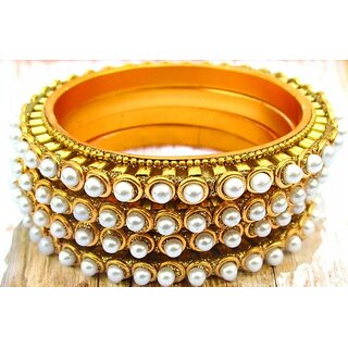 Omsar Jewelry Copper Gold-plated Kada (Pack of 4) - Bangles & Bracelets | Buy online on ZillyBuy