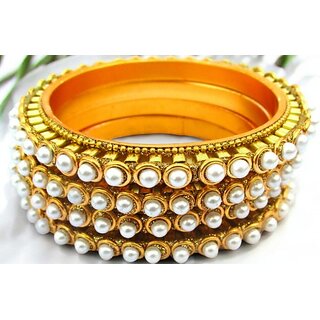 Omsar Jewelry Copper Gold-plated Kada (Pack of 4) - Bangles & Bracelets | Buy online on ZillyBuy