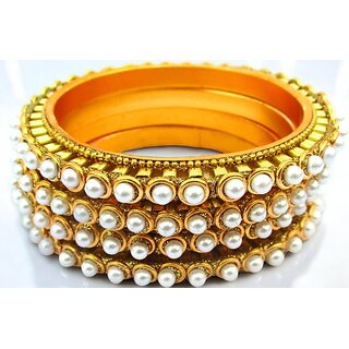 Omsar Jewelry Copper Gold-plated Kada (Pack of 4) - Bangles & Bracelets | Buy online on ZillyBuy