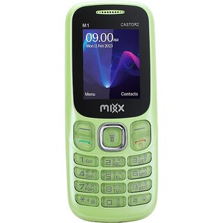 Mixx M1 Castor2 (Dual Sim, 1.77 inch Display 1000mAh Battery Green) - Mobile Phone | Buy online on ZillyBuy
