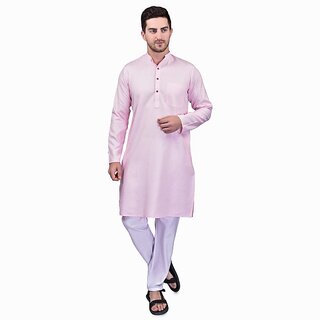 PrintCultr Men Kurta and Pyjama Set (Pink) - Ethnic Wear | Buy online on ZillyBuy