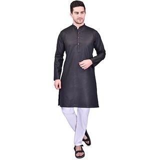 PrintCultr Men Kurta and Pyjama Set (Black) - Ethnic Wear | Buy online on ZillyBuy