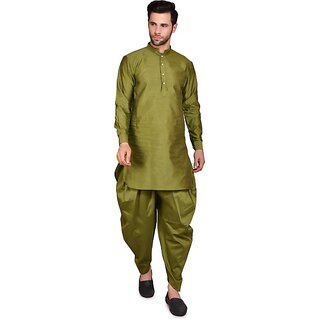PrintCultr Men Dhoti & Kurta Set (Green) - Ethnic Wear | Buy online on ZillyBuy