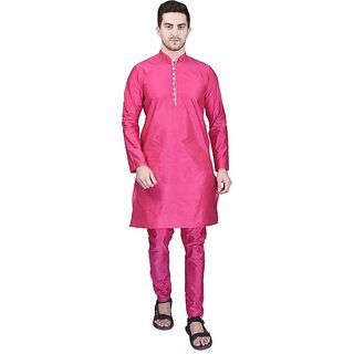 PrintCultr Men Kurta and Pyjama Set (Pink) - Ethnic Wear | Buy online on ZillyBuy