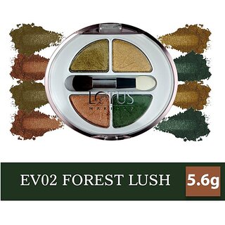 Lotus Make-Up Ecostay Velvet Eye Shadow Palette, Eye Color Powder Makeup 5.6 G (Forestry) - Makeup - Eyes | Buy online on ZillyBuy