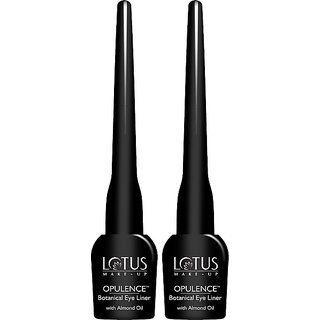 Lotus Make-Up Opulence Botanical Black Eye Liner 4G(Pack Of 2) 8 G (Black) - Makeup - Eyes | Buy online on ZillyBuy