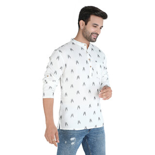 Ecostyle woven long sleeve mens short kurta - Kurtas & Kurta Sets | Buy online on ZillyBuy