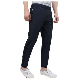 Men's Black Polyester Lycra Track Pant - Track Pants | Buy online on ZillyBuy