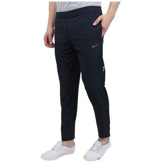 Black Polyester Lycra Track Pant For Men's - Track Pants | Buy online on ZillyBuy