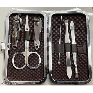 manicure grooming kit set for women and men with leather case
