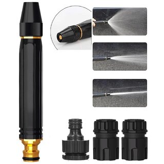 Water spray gun for Car Wash Bike Washing Gun for 1/2 Hose Pipe High Pressure Water Gun Nozzle Adjustable Car Washer Gun Brass Jet Water Spray Nozzle for Garden