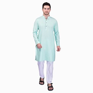 PrintCultr Men Kurta and Pyjama Set (Light Blue) - Ethnic Wear | Buy online on ZillyBuy