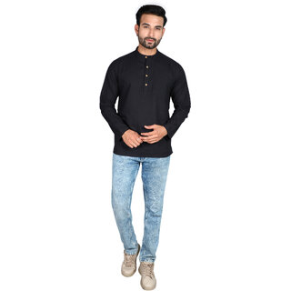 Ecostyle Cotton Long Sleeves Mens Short Kurta - Kurtas & Kurta Sets | Buy online on ZillyBuy