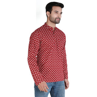 Ecostyle pure Cotton long sleeve men's short kurta - Kurtas & Kurta Sets | Buy online on ZillyBuy