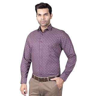 DUKUL Men'ss Printed Cotton Shirt Full Sleeve Regular Fit | Perfect for Formal & Casual Wear