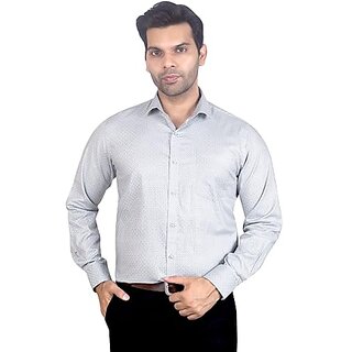 DUKUL Men'ss Printed Cotton Shirt Full Sleeve Regular Fit | Perfect for Formal & Casual Wear