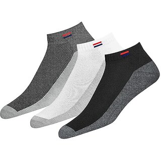 3 Pair Sport Lifestyle Top Quality Unisex Ankle Socks - Assorted Colour - Socks | Buy online on ZillyBuy