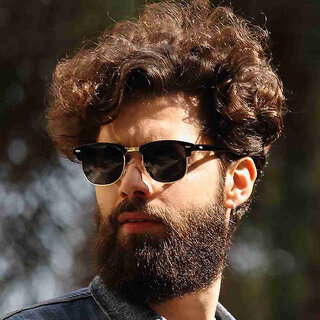 Fashion Clubmaster Sunglasses for Men & Women  UV Protection, Black - Sunglasses | Buy online on ZillyBuy