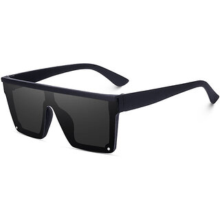 UV Protection Polarized Night Vision Retro Square Sunglasses for Men & Women | Free Size (Black) - Sunglasses | Buy online on ZillyBuy
